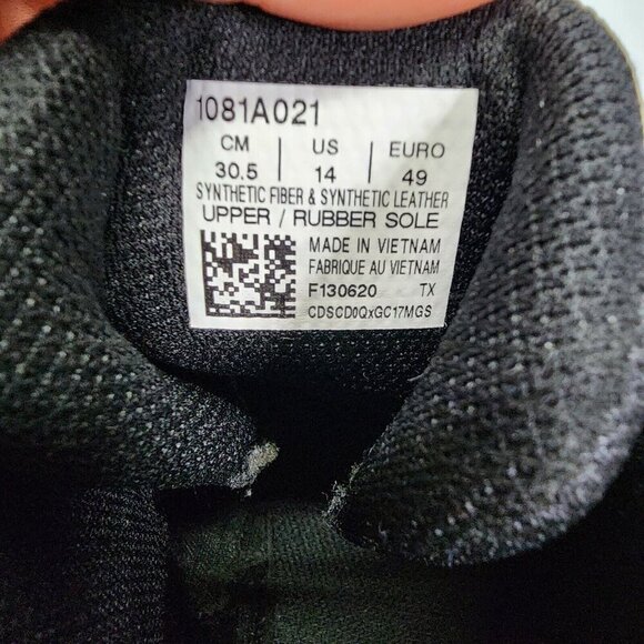 Asics Mens Matflex 6 Wrestling Shoes Black Silver White Size US 14 EUC 1081A021 - Picture 11 of 14